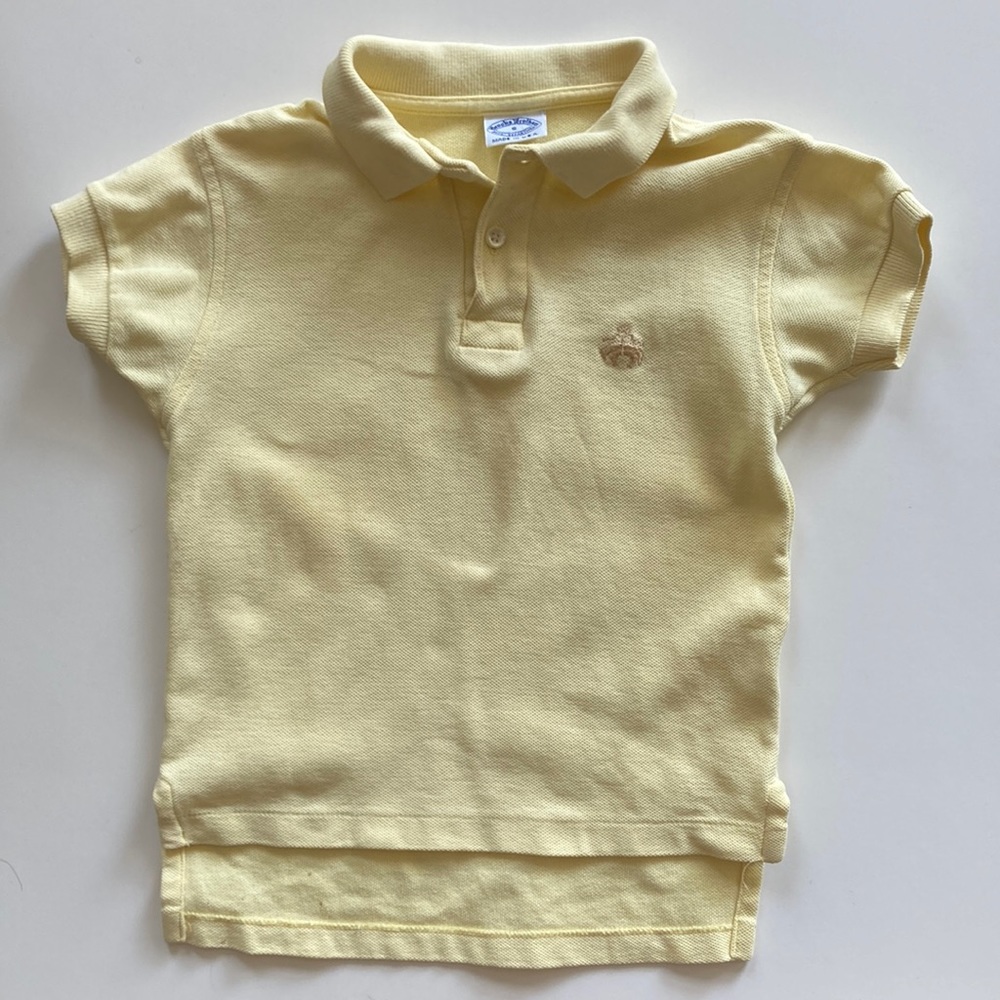 Brooks Brothers vintage 80s yellow polo shirt size Small